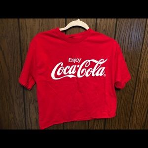 Coca-cola crop top